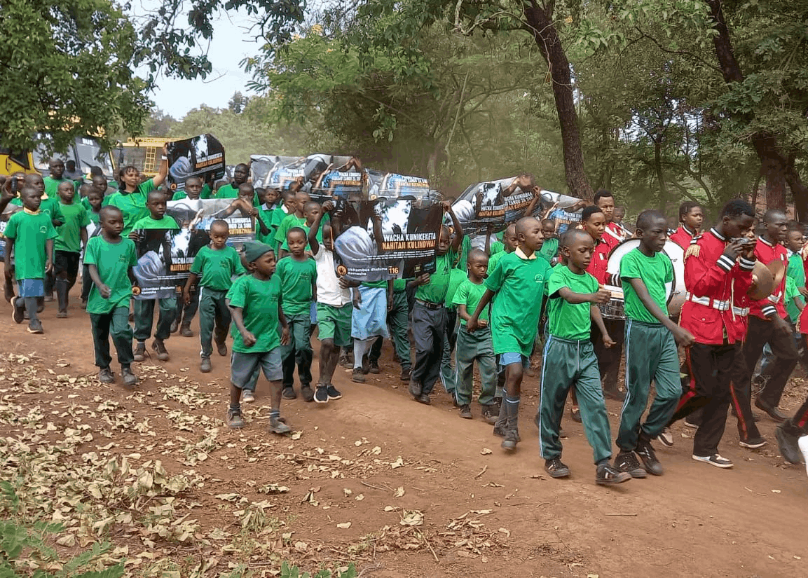 Children during celebration of the day of the Africa Child