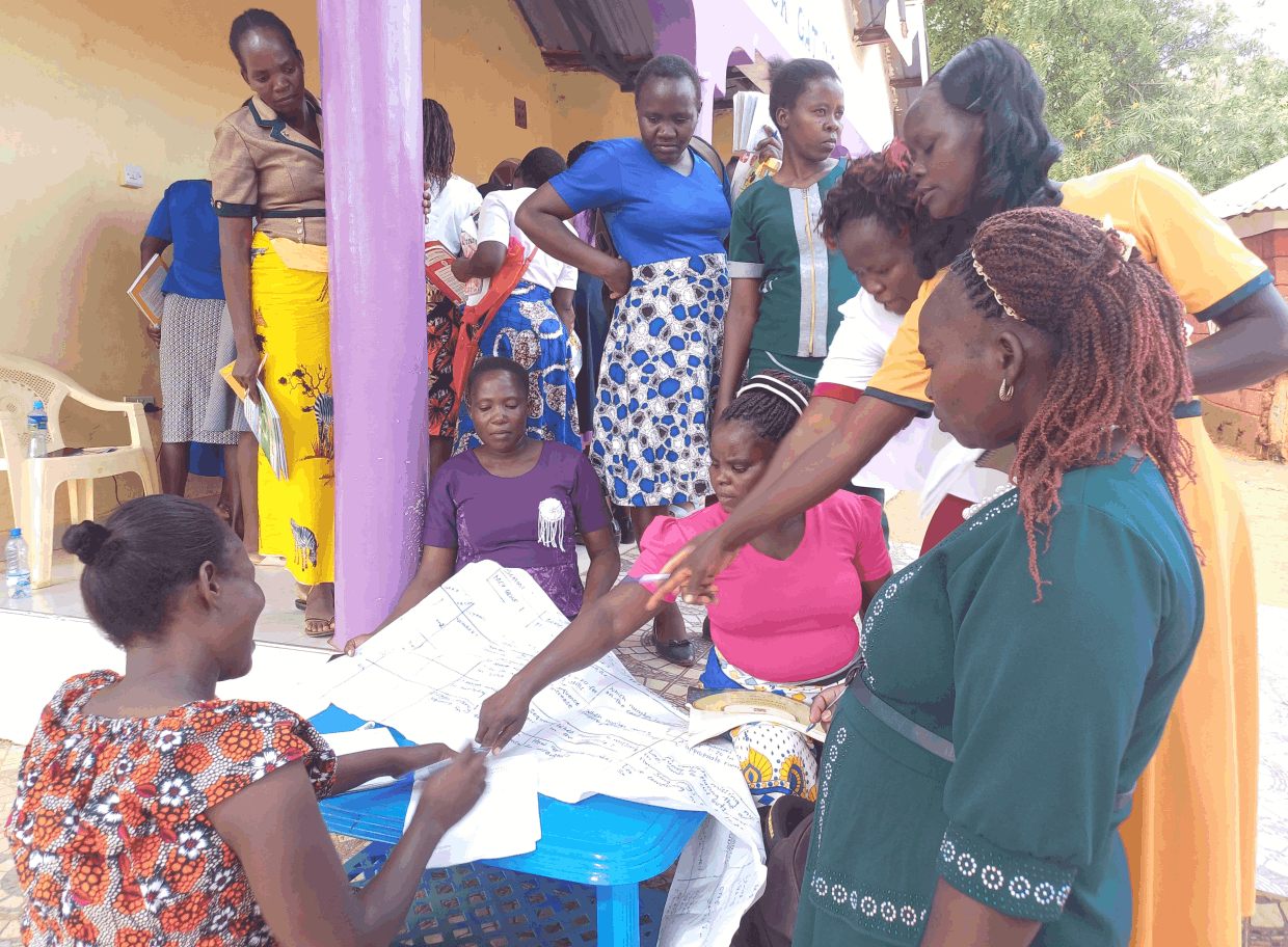 ECD teachers during a training session at Gatunga Methodist church